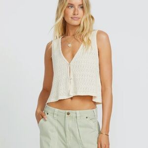 Billabong Cream Knit Tank Top